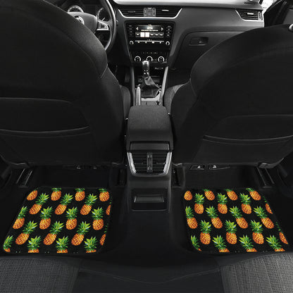 Pineapple Cute Print Design Pattern Car Floor Mats Front Back
