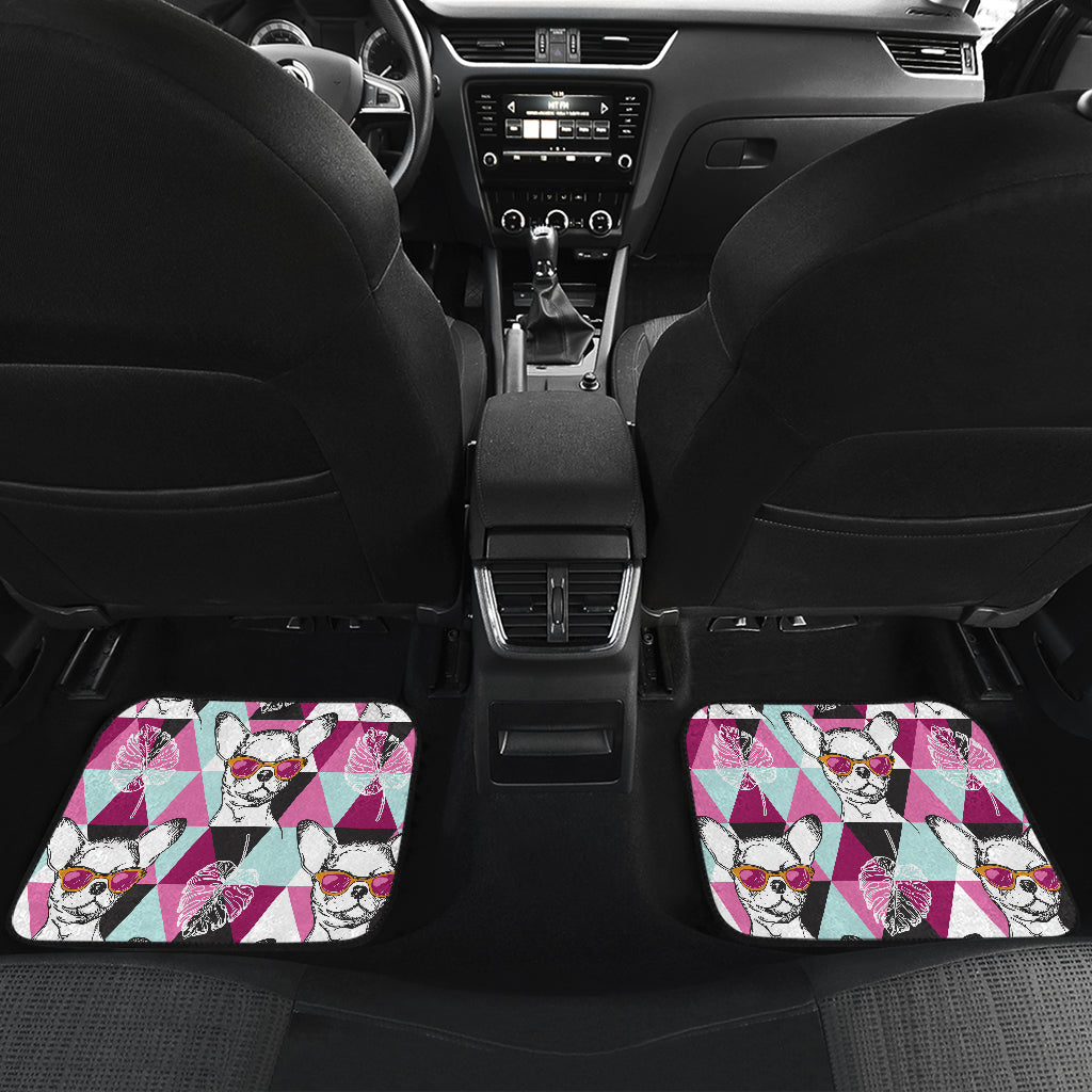 Chihuahua Cute Triangle Pattern Car Floor Mats Front Back