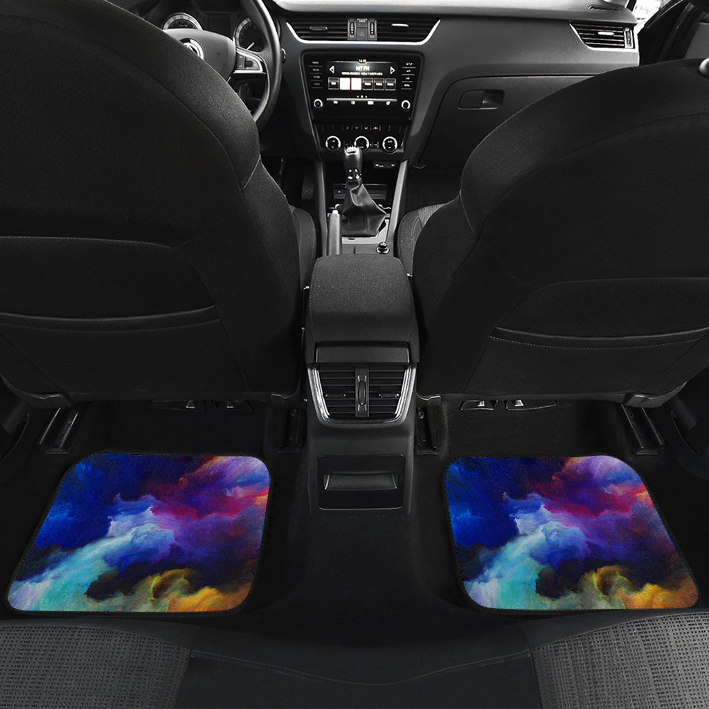 Vortex Twist Swirl Water Color Design Car Floor Mats Front Back