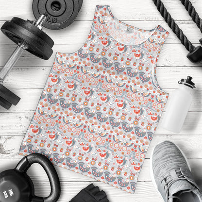 Swedish Nordic Design Print Men Tank Top