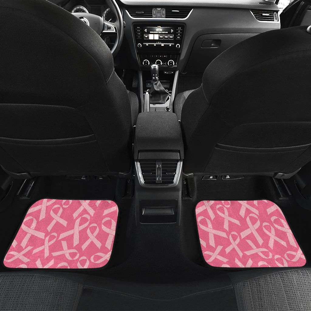 Breast Cancer Awareness Themed Car Floor Mats Front Back