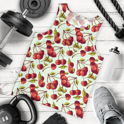 Cherry Hand Draw Men Tank Top