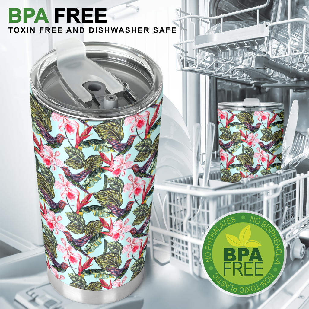 Hummingbird Cute Themed Print Tumbler