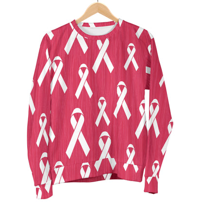 Breast Cancer Awareness Symbol Men Long Sleeve Sweatshirt