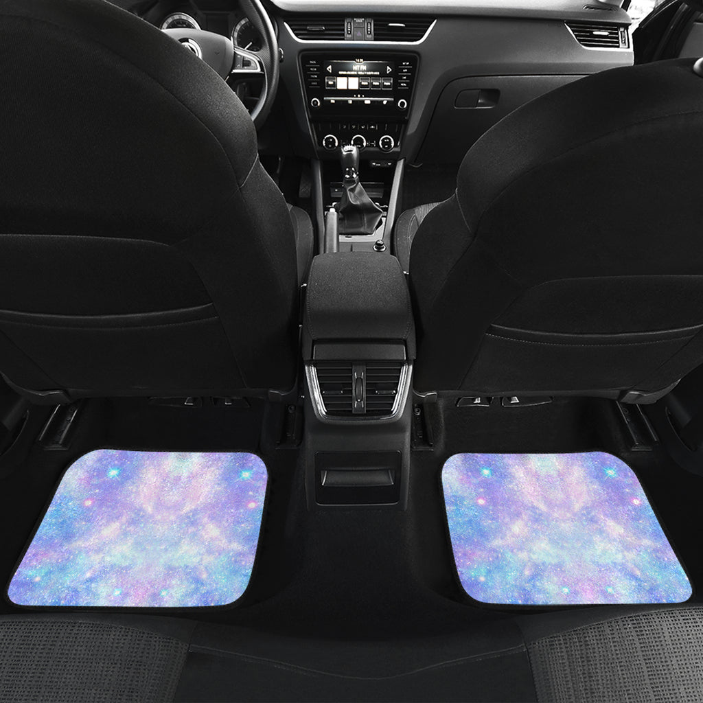Galaxy Stardust Pastel Color Print Car Floor Mats Front Back
