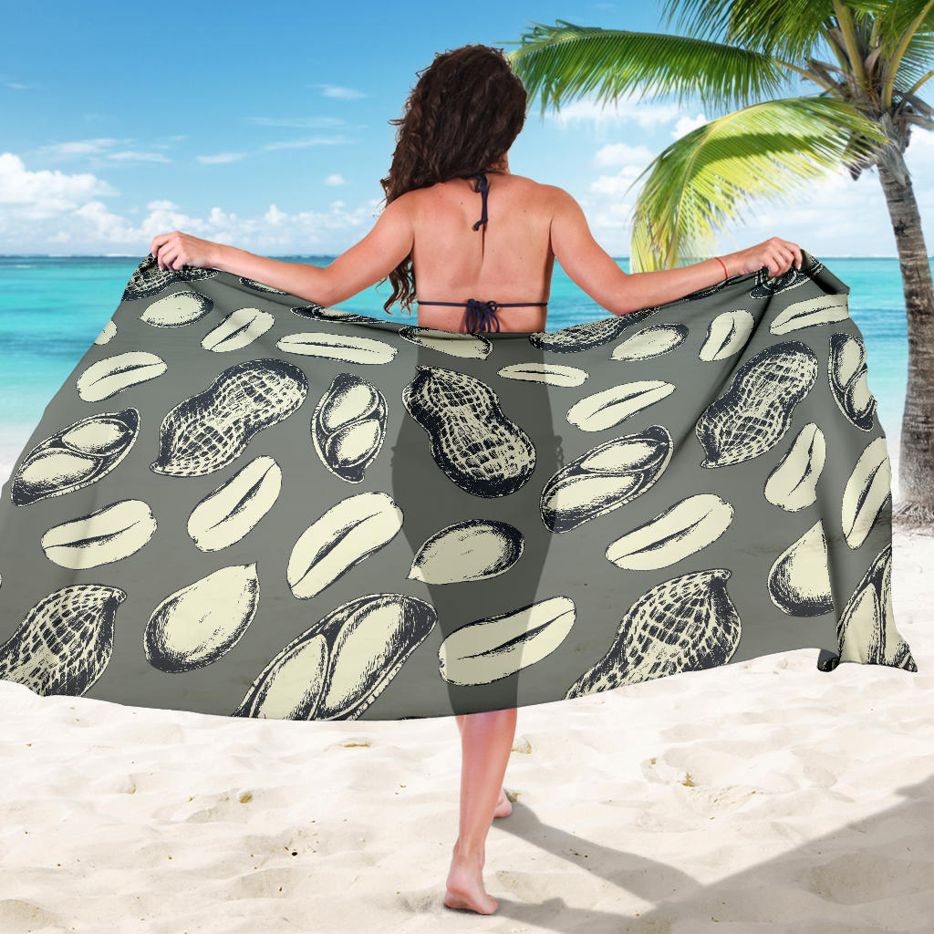 Peanut Pattern Print Design A01 Sarong Pareo Wrap