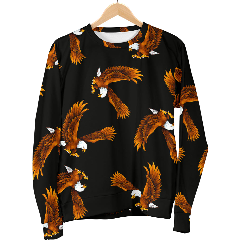 Eagles Print Pattern Men Long Sleeve Sweatshirt