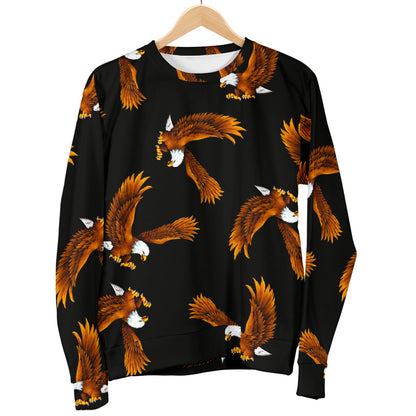 Eagles Print Pattern Men Long Sleeve Sweatshirt