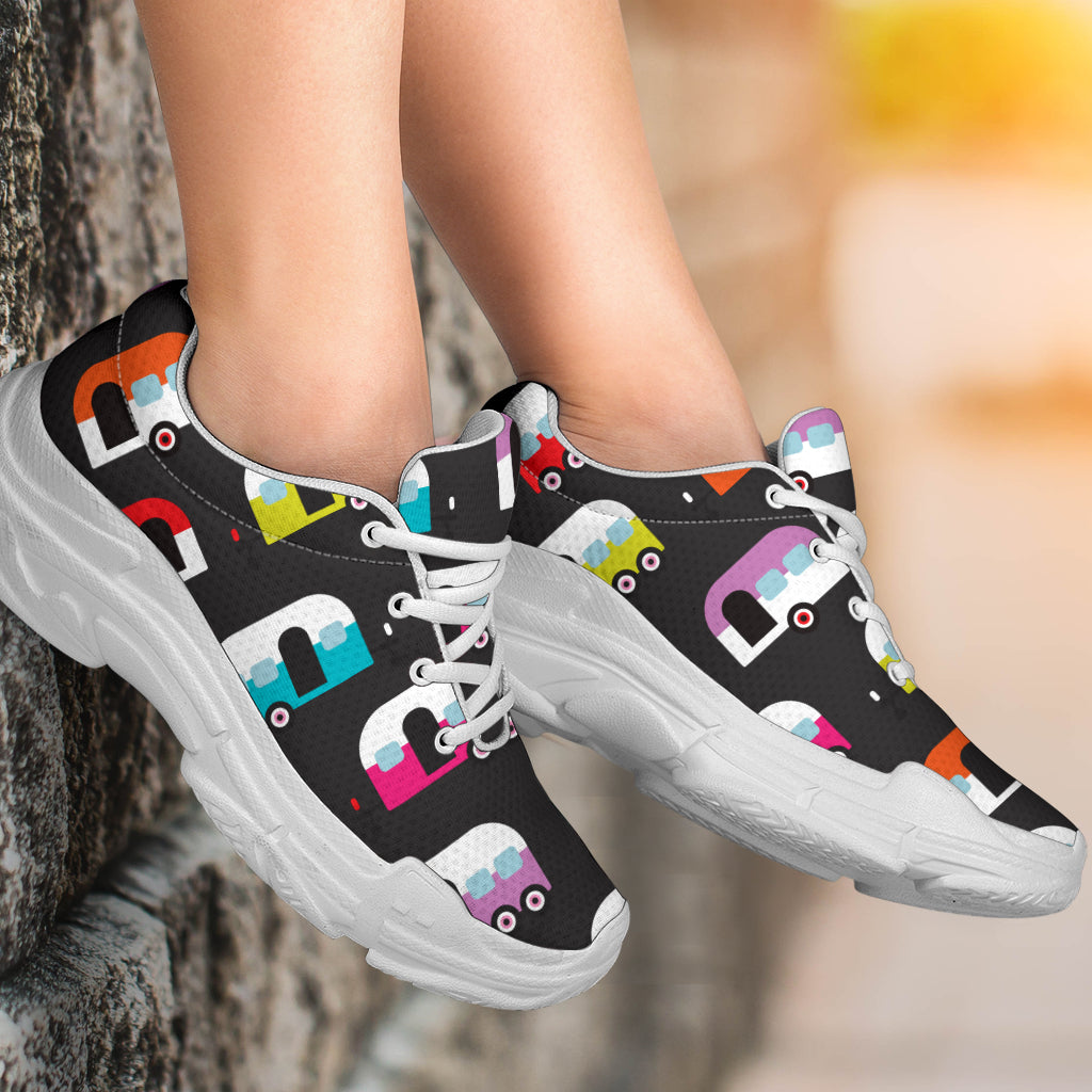 Camper Caravan Pattern Chunky Sneakers