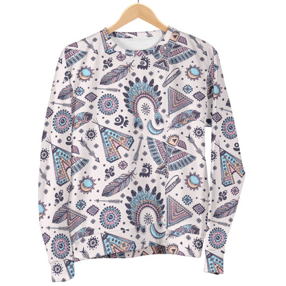 Eagles Native American Indian Symbol Women Long Sleeve Sweatshirt