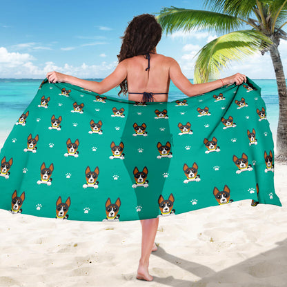 Basenji Pattern Print Design 03 Sarong Pareo Wrap