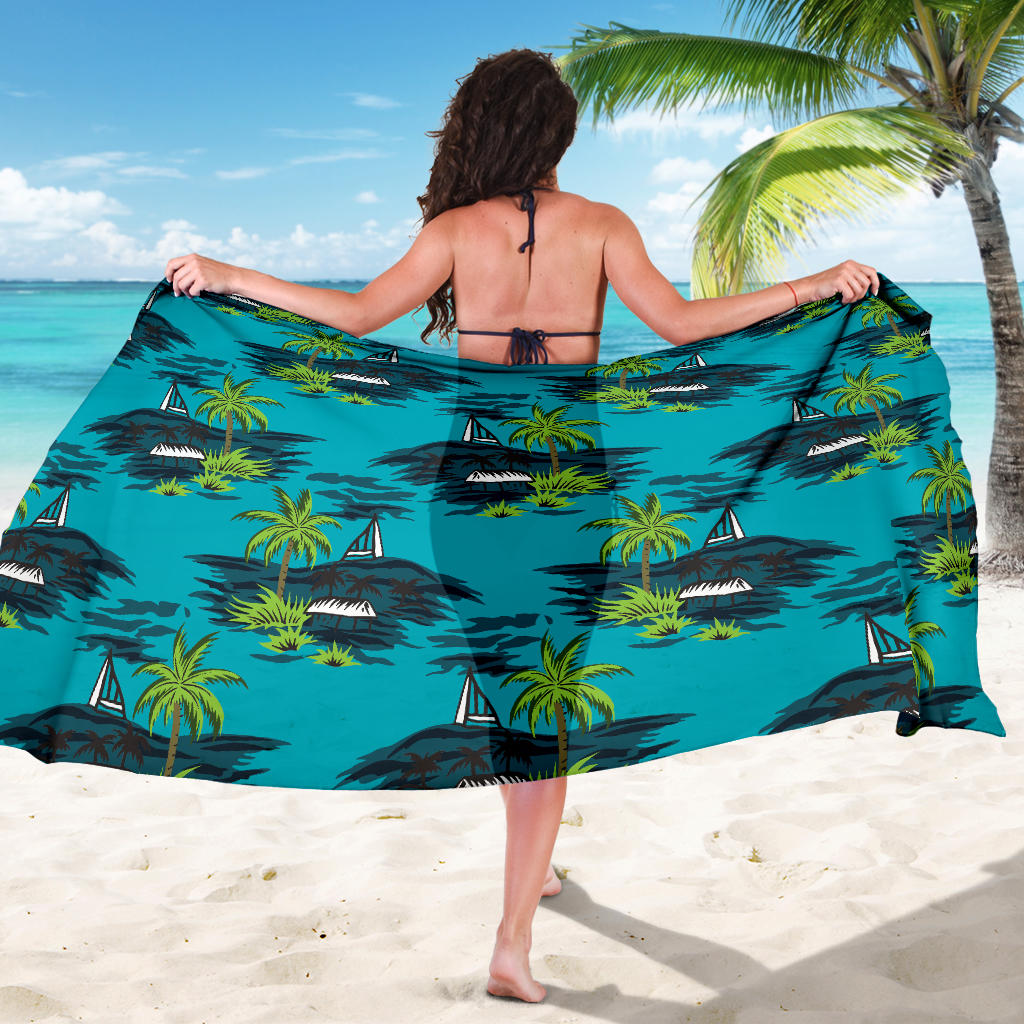Pacific island Pattern Print Design A01 Sarong Pareo Wrap
