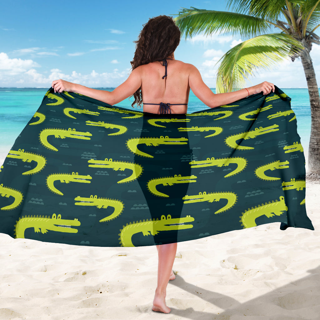Alligator Pattern Print Design 03 Sarong Pareo Wrap