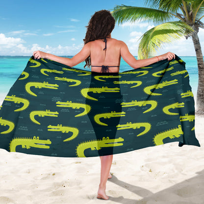 Alligator Pattern Print Design 03 Sarong Pareo Wrap