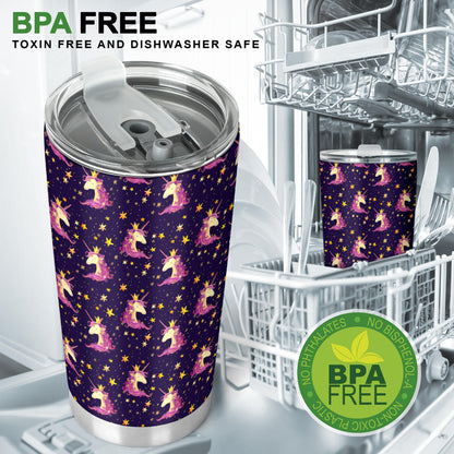 Unicorn Princess Star Sparkle Tumbler