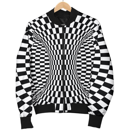 Optical illusion Projection Torus Men Bomber Jacket
