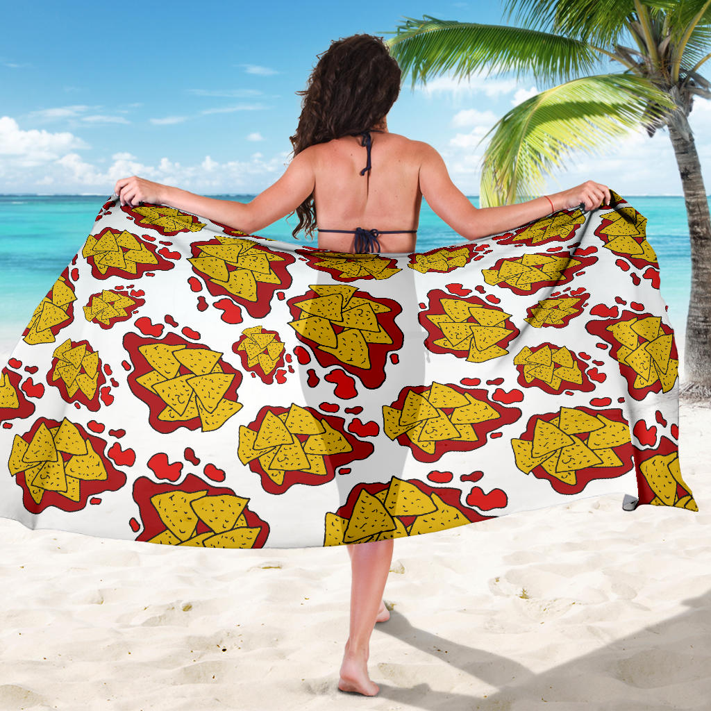 Nachos Pattern Print Design A03 Sarong Pareo Wrap