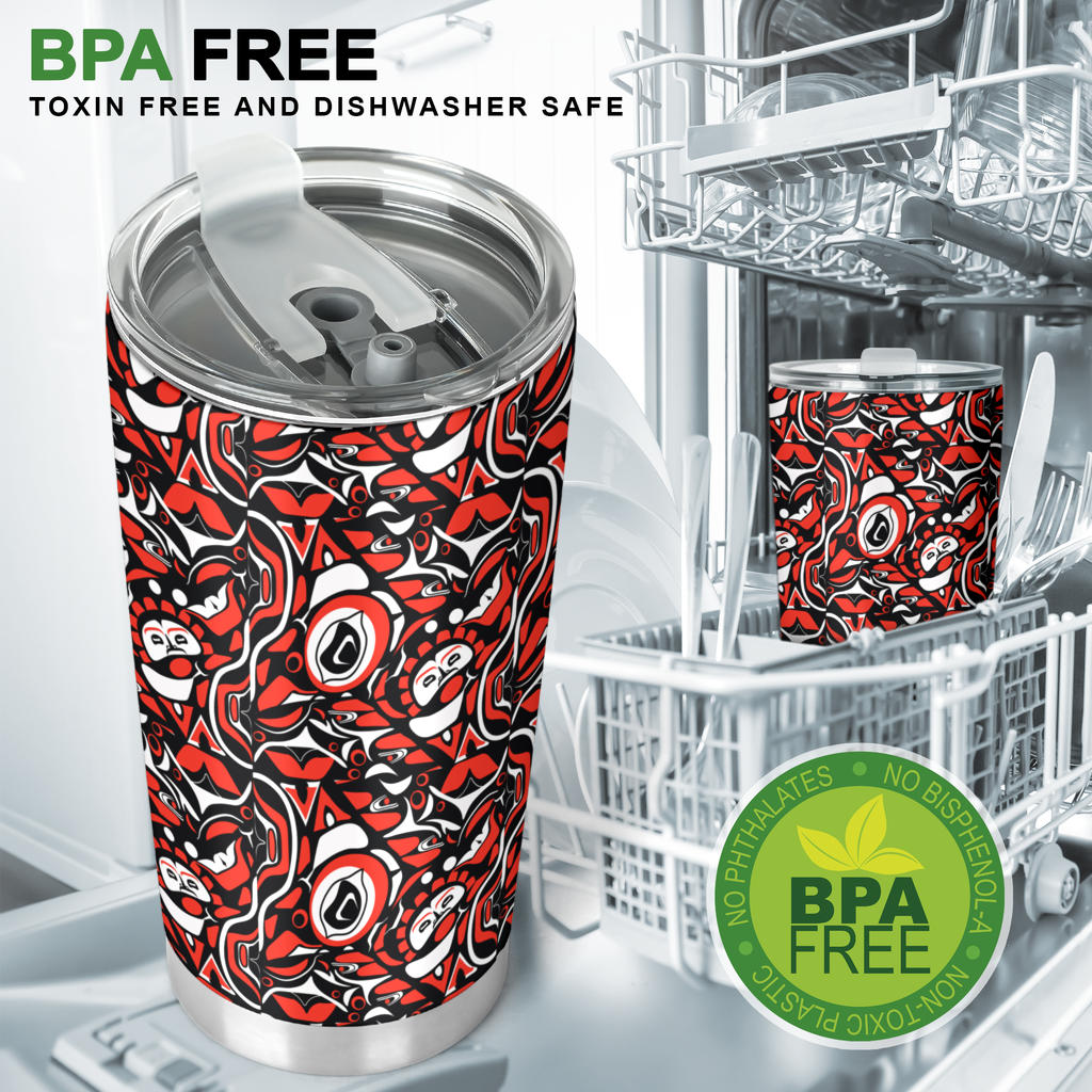 Native North American Themed Print Tumbler