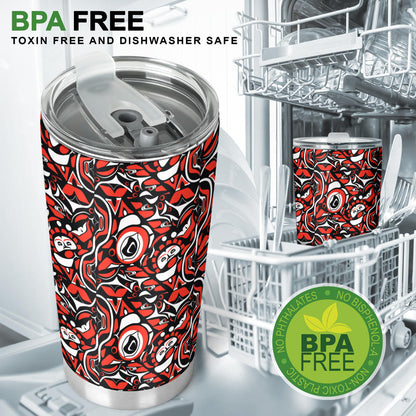 Native North American Themed Print Tumbler