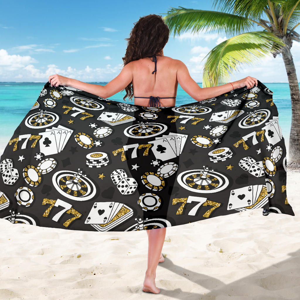 Casino Pattern Print Design 05 Sarong Pareo Wrap