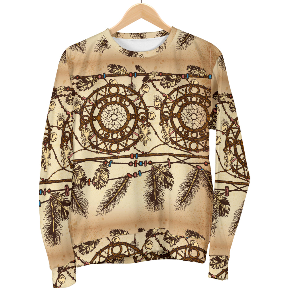 Dream catcher vintage native Men Long Sleeve Sweatshirt