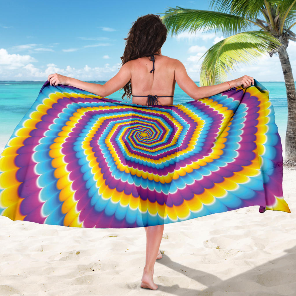 Optical illusion Pattern Print Design A04 Sarong Pareo Wrap