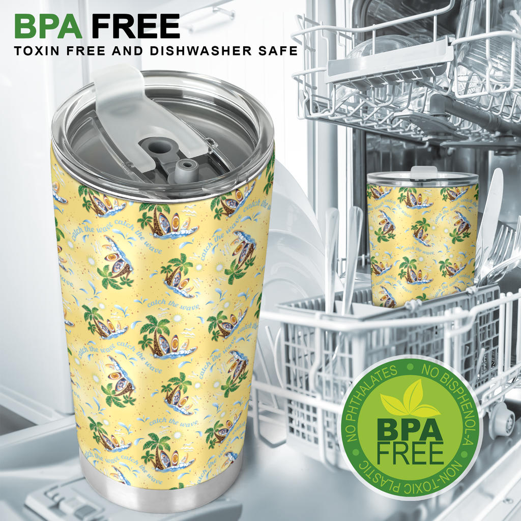 Surf Catch the Wave Design Tumbler
