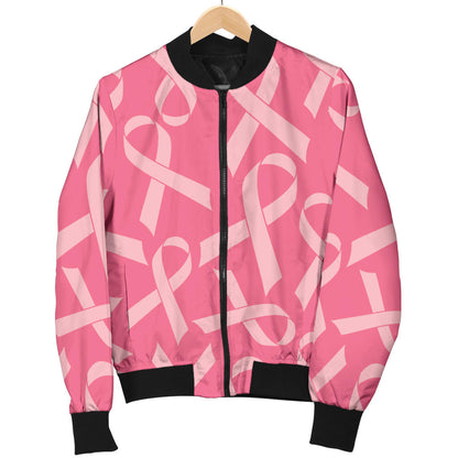 Breast Cancer Awareness Themed Men Bomber Jacket