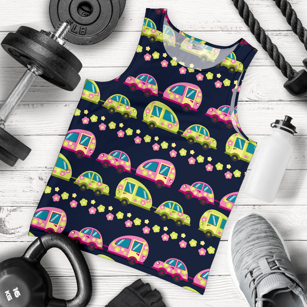 Camper Cute Camping Design No 3 Print Men Tank Top