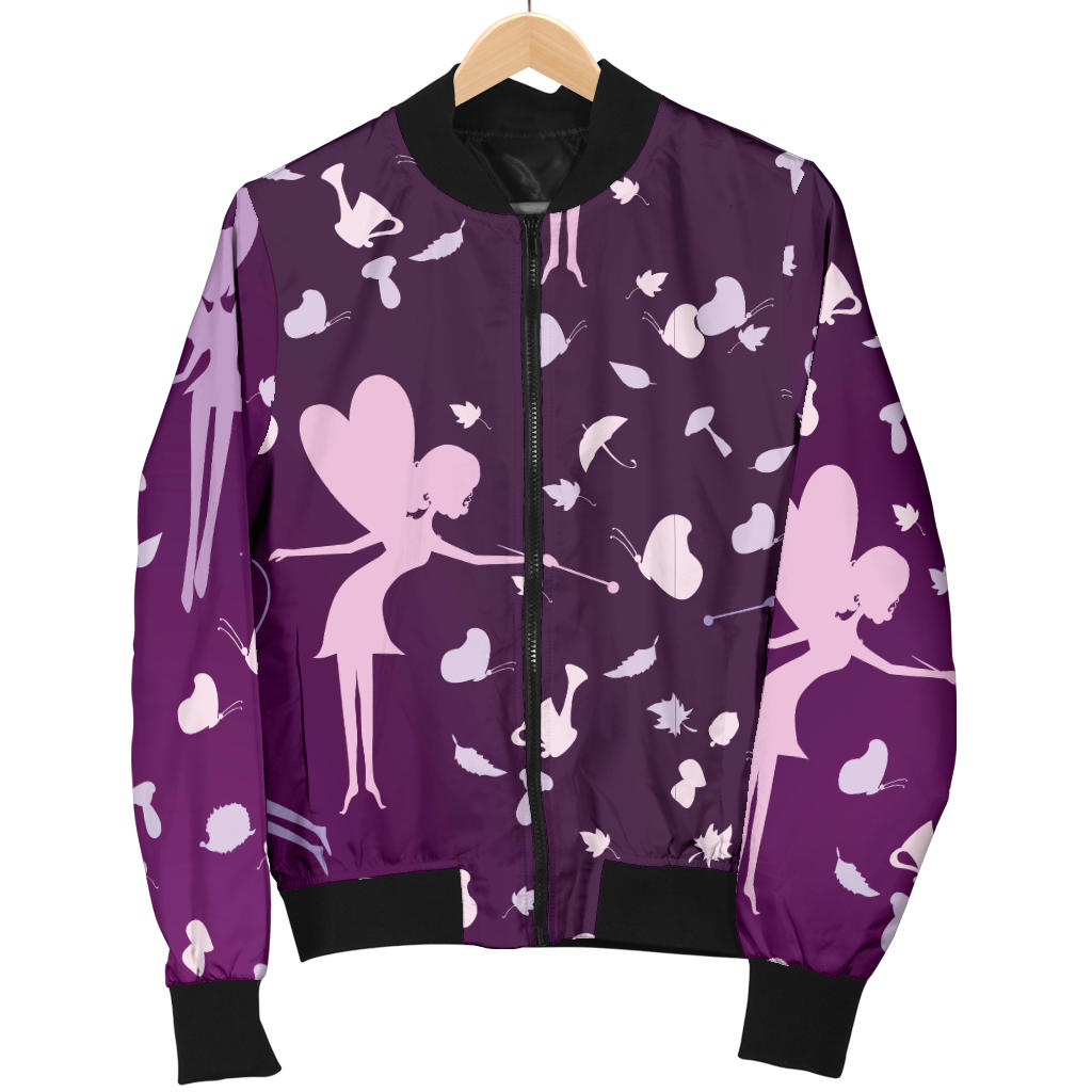 Fairy Pink Print Pattern Men Bomber Jacket
