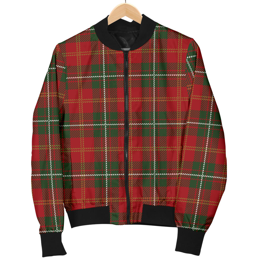 Holiday Tartan Plaid Pattern Men Bomber Jacket