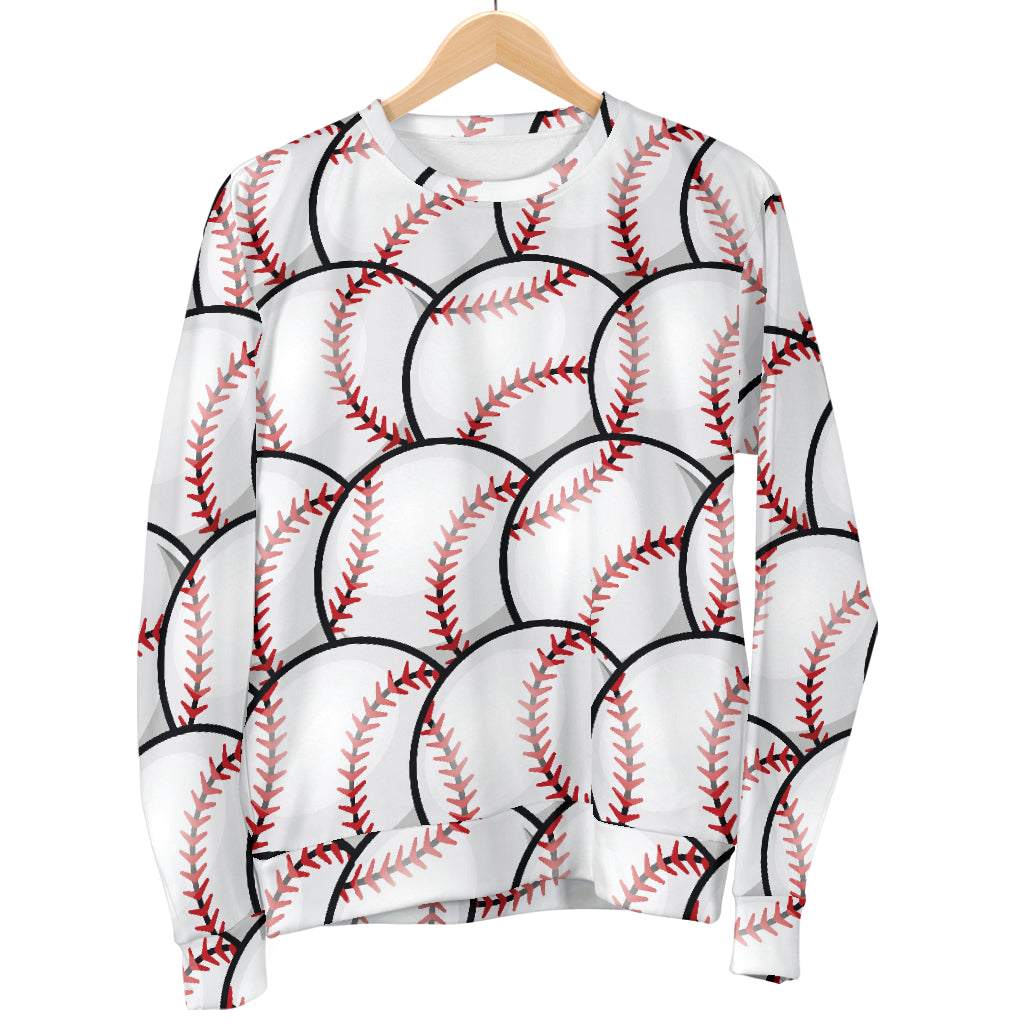 Baseball Pattern Men Long Sleeve Sweatshirt