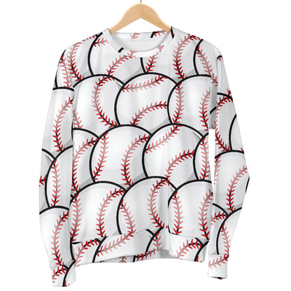 Baseball Pattern Men Long Sleeve Sweatshirt