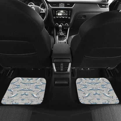 Narwhal Pattern Print Car Floor Mats Front Back