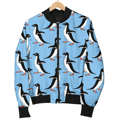 Penguin Dance Pattern Men Bomber Jacket