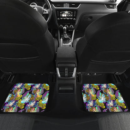 Unicorn With Wings Print Pattern Car Floor Mats Front Back
