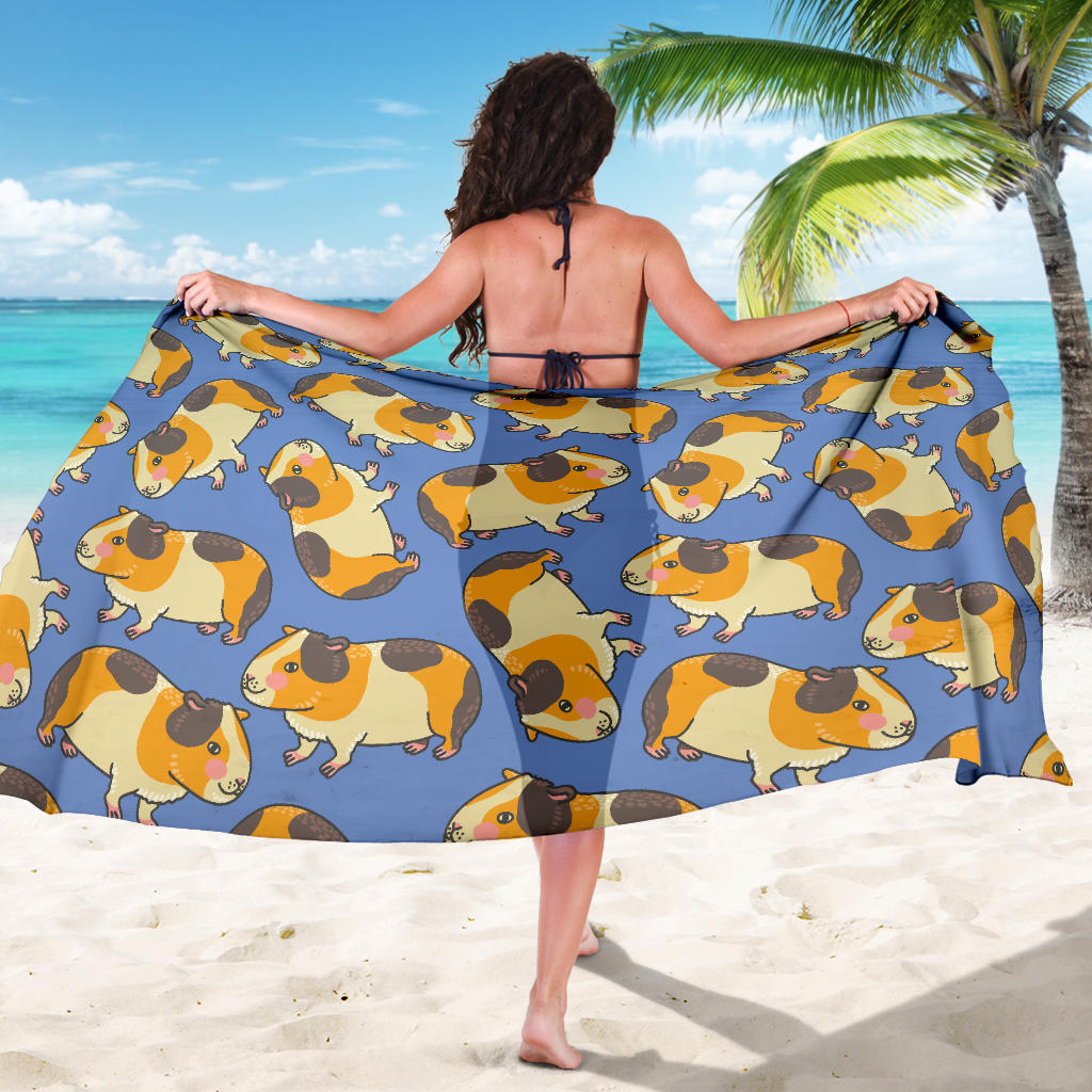 Guinea Pig Pattern Print Design 01 Sarong Pareo Wrap