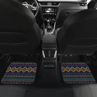 Southwest American Design Themed Print Car Floor Mats Front Back