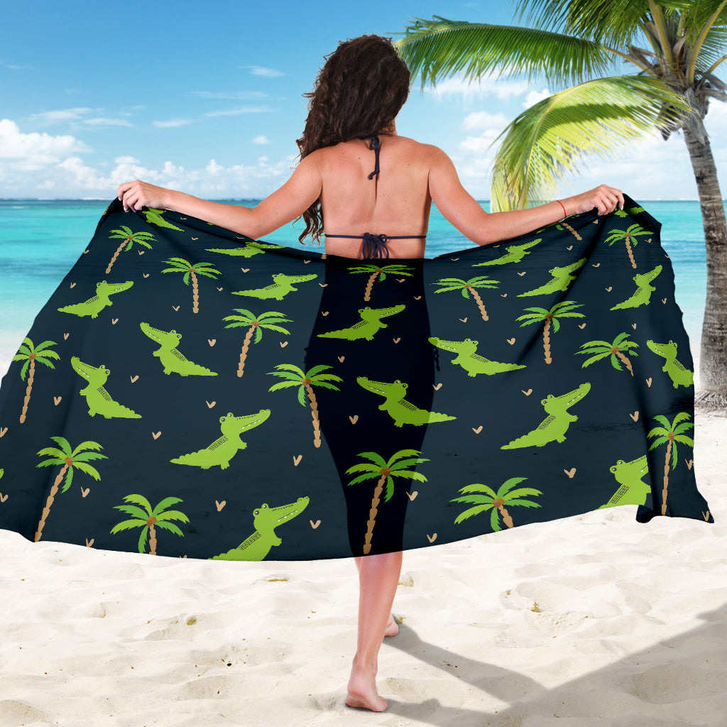 Alligator Pattern Print Design 02 Sarong Pareo Wrap