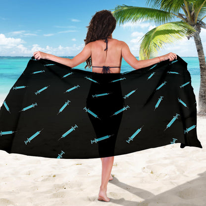 Phlebotomist Pattern Print Design A04 Sarong Pareo Wrap