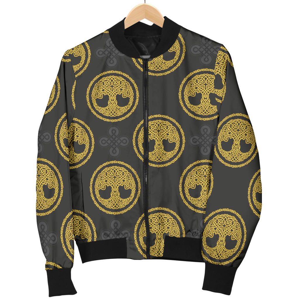 Celtic Tree of Life Design Men Bomber Jacket