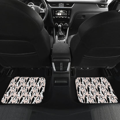 Penguin Themed Car Floor Mats Front Back