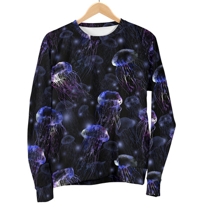 Jellyfish Themed Men Long Sleeve Sweatshirt