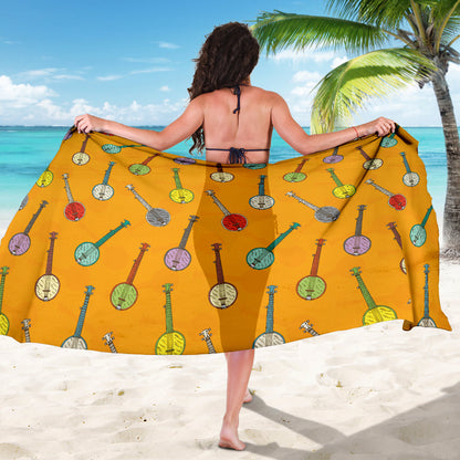 Banjo Pattern Print Design 02 Sarong Pareo Wrap