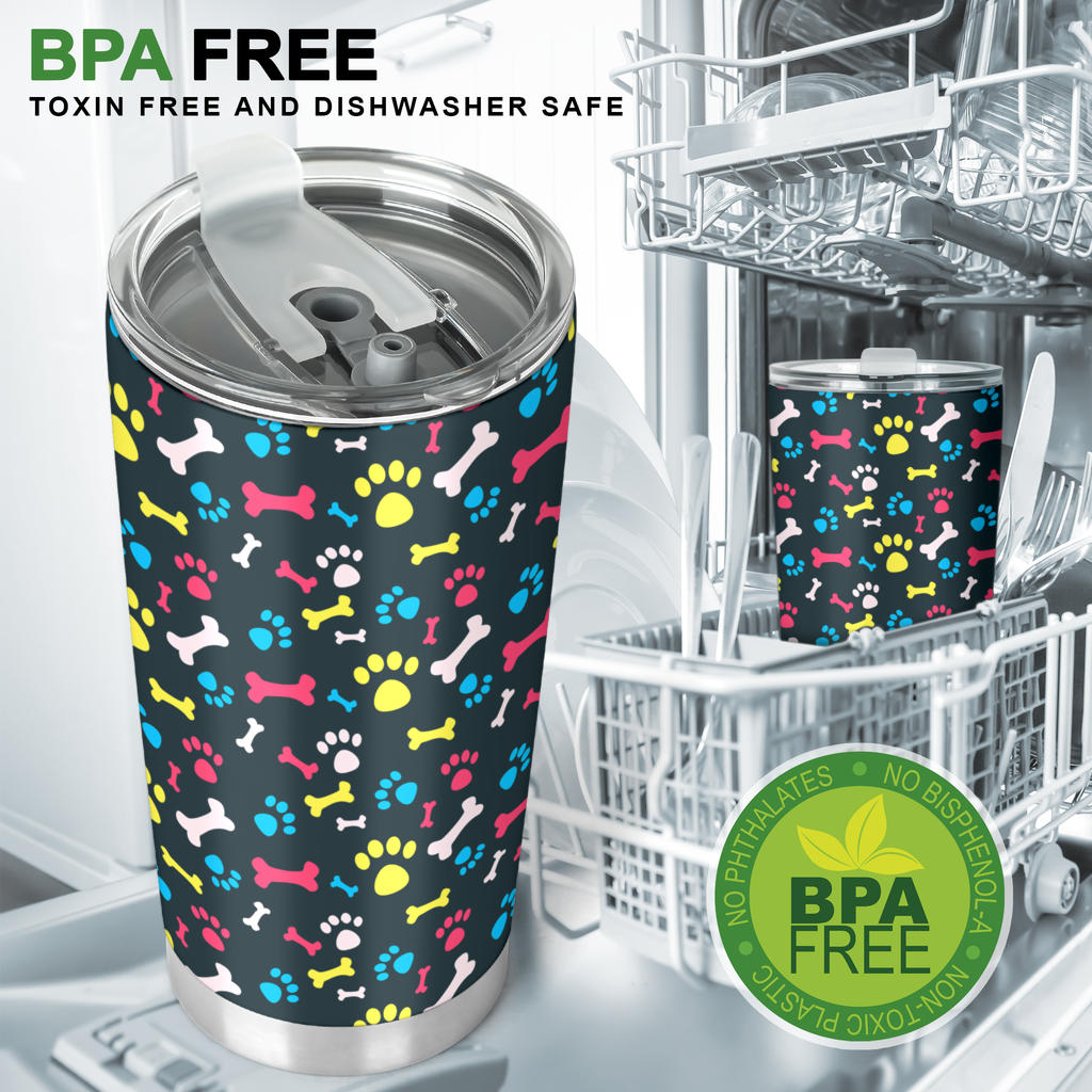 Paw Design Print Tumbler