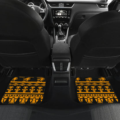 Eye of Horus Tribal Egypt Pattern Car Floor Mats Front Back