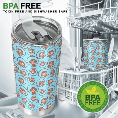 Monkey Cute Design Themed Print Tumbler