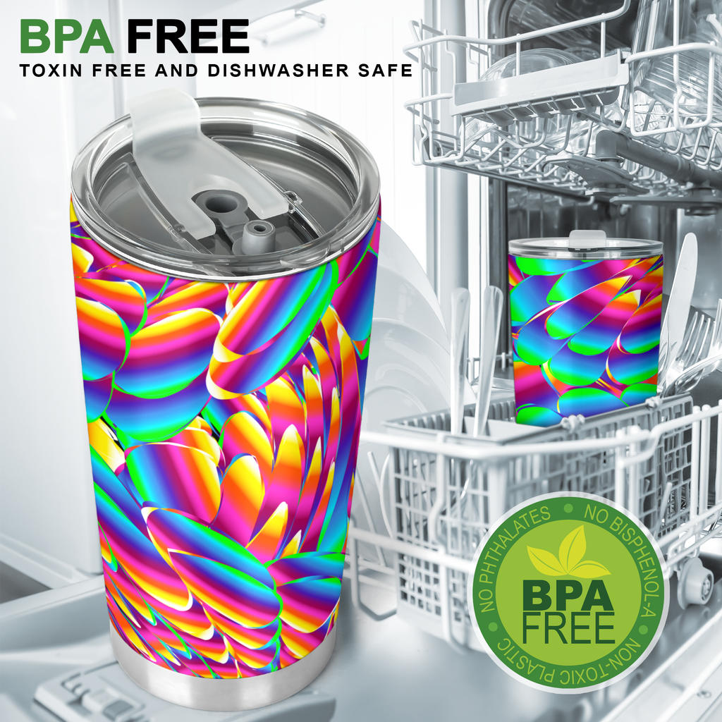 Psychedelic Trippy Pattern Tumbler