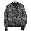 Paisley Black Design Print Men Bomber Jacket