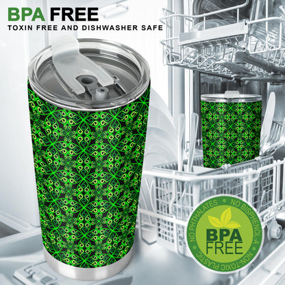 Celtic Green Neon Design Tumbler